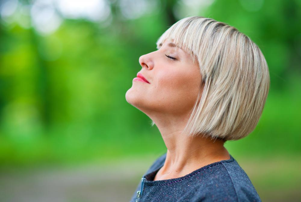 Deep breathing is a type of exercise used to lessen anxiety.
