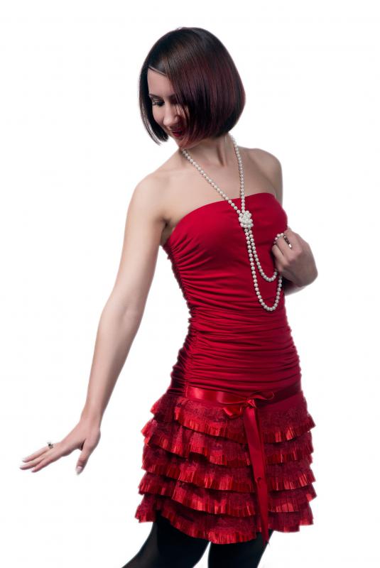 Elastic may be used to provide support in girdles, which are designed to give the appearance of a flattened tummy.