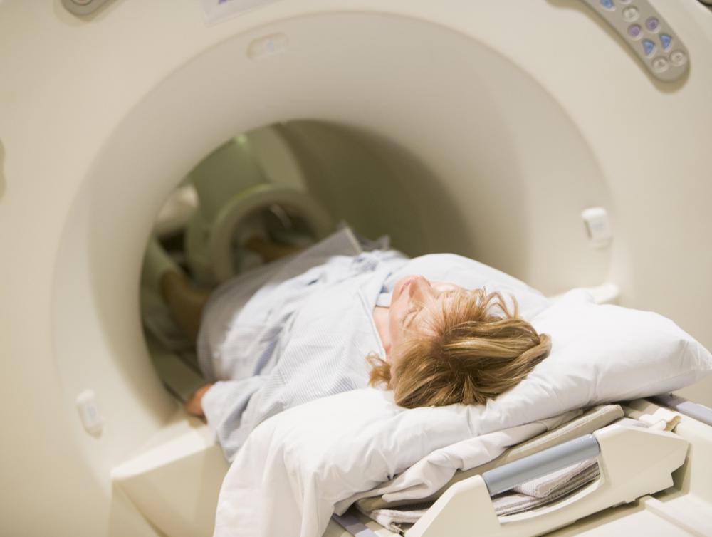A CT scan may be performed to diagnose palate cancer.