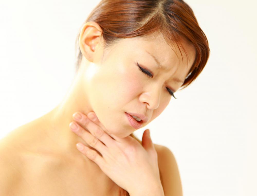 Swelling and a burning sensation in the mouth and throat is possible with ammonia poisoning.
