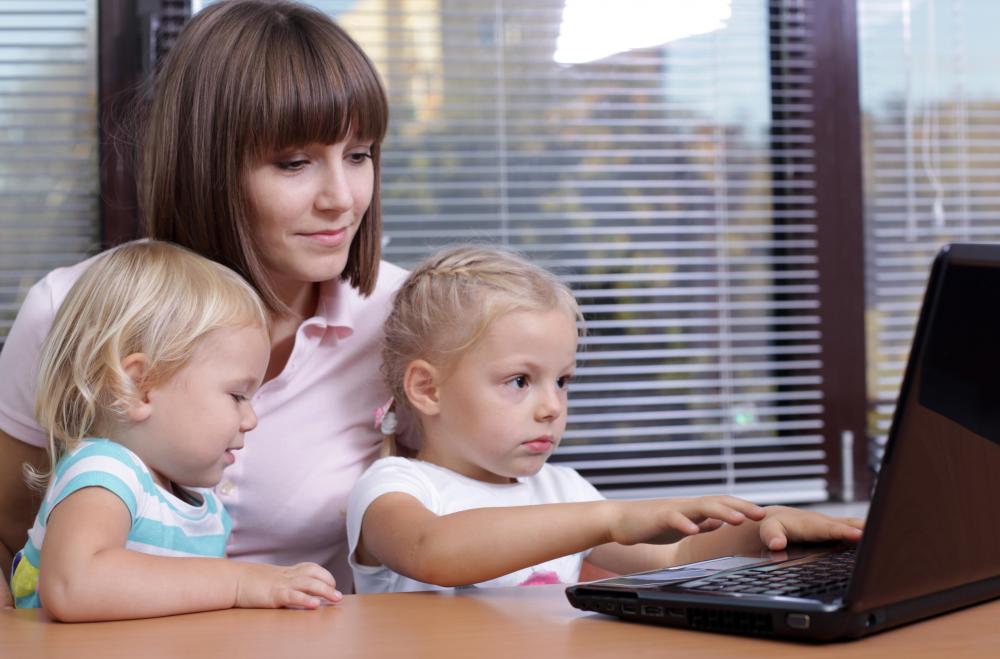 A parent and child may be able to play board games on a computer.