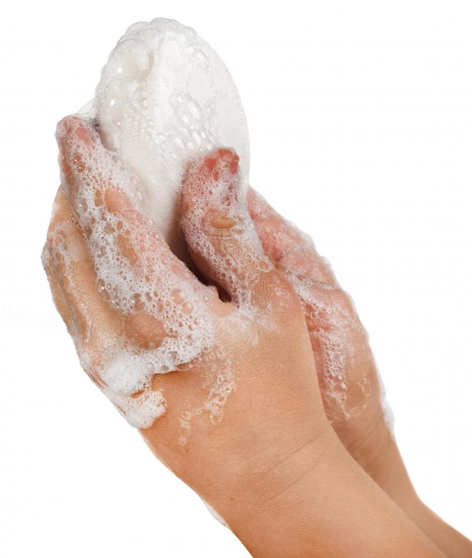 Yellow skin caused by topical treatments can usually be cleared up with soap.