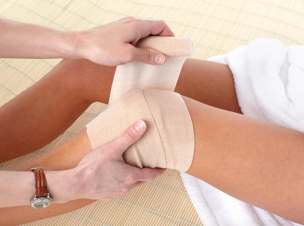 Certain knee cysts may be treated with a compression bandage.