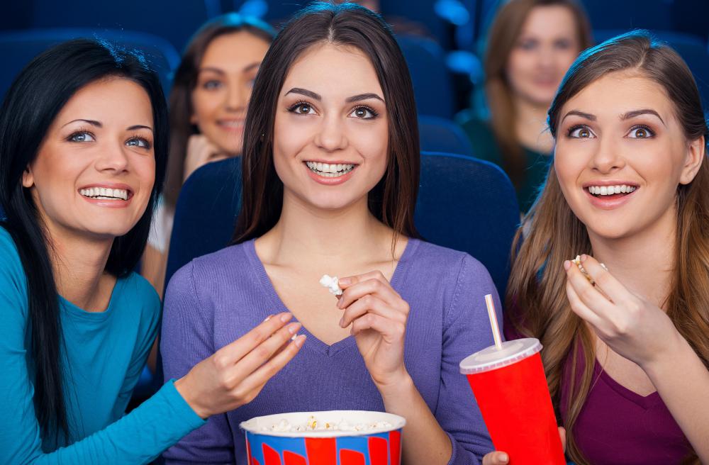 Some movie theaters utilize rear projection.