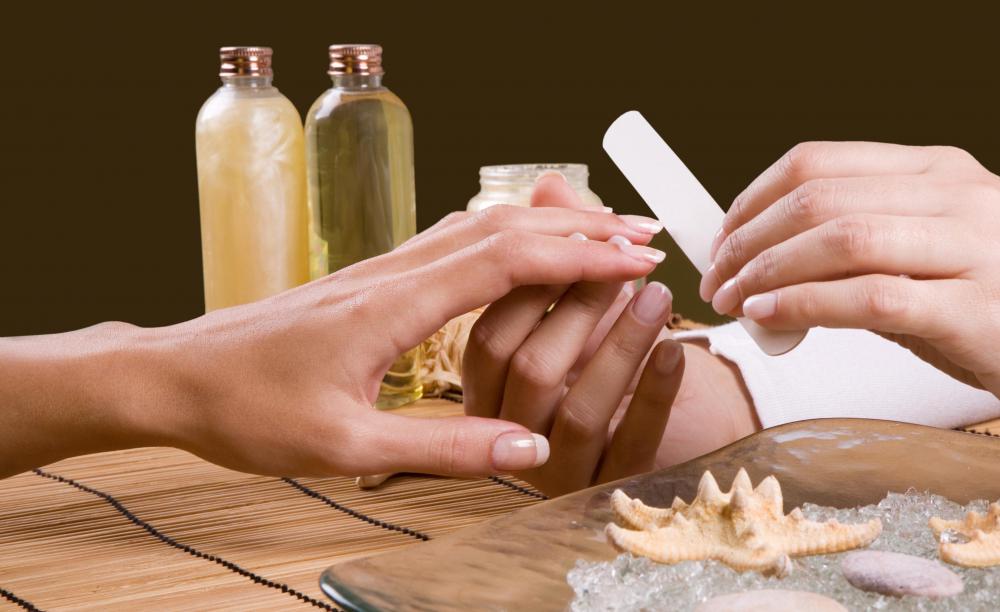 Hand massages are often part of a manicure.