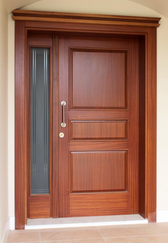 A door jamb acts as a support for a door and door frame.
