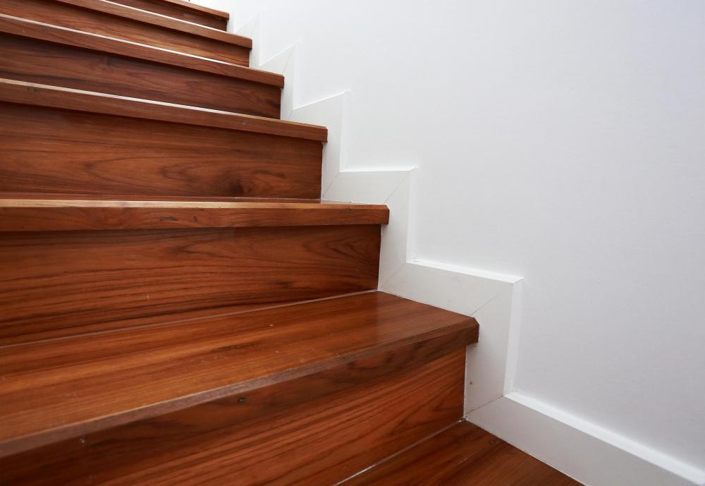 A wooden staircase is usually a good option for accessing an attic.