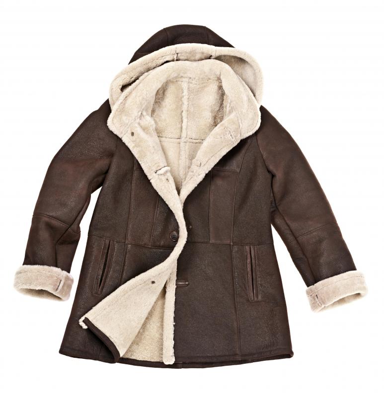 Wool is often used in winter coats because it is durable and rain resistant.