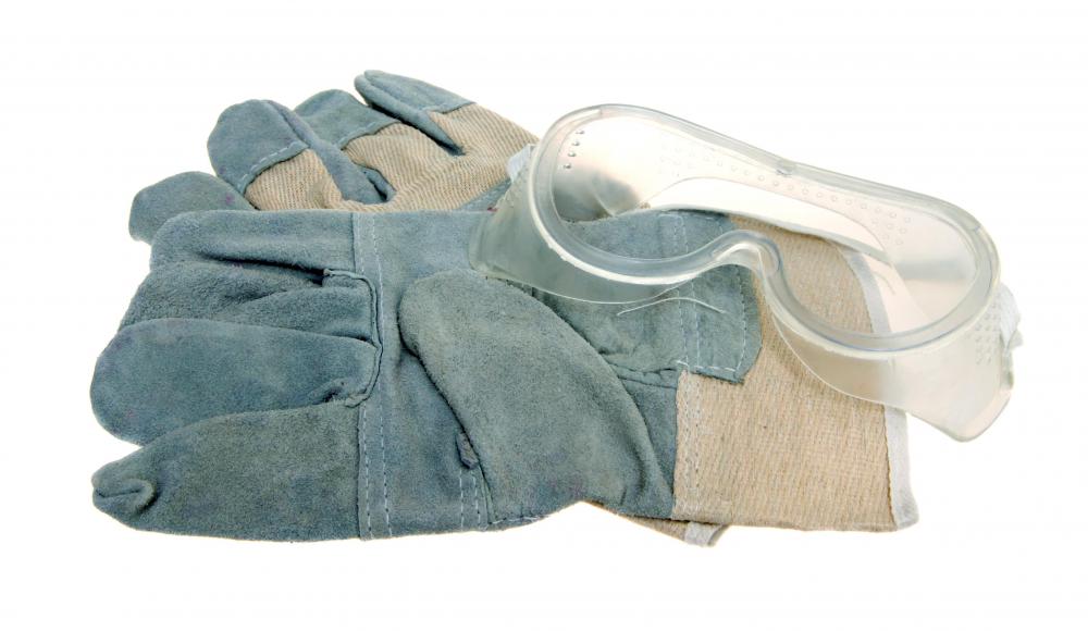Work gloves and protective gear can be garden tools.