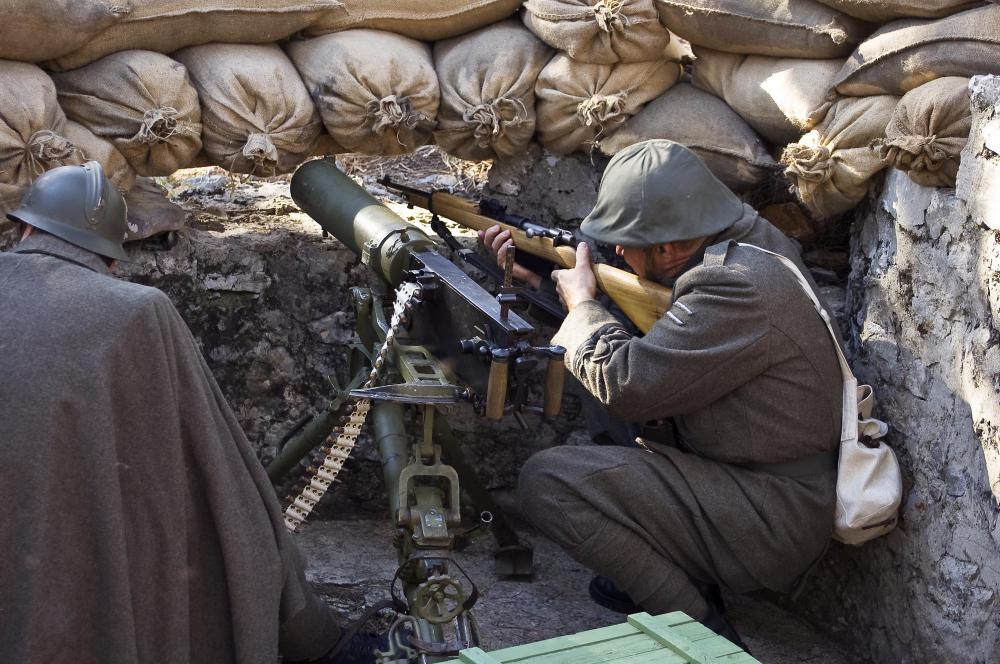 One of the earliest uses of trenches was in warfare.
