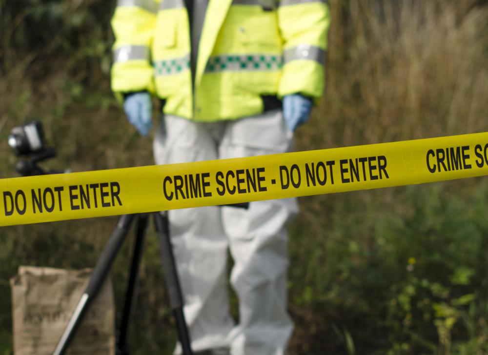 Criminal investigators often use UV flashlights to search for evidence at a crime scene.