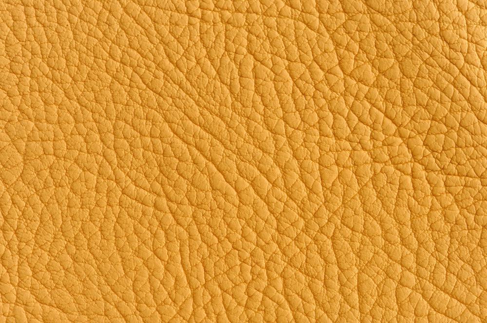 Vinyl upholstery is often textured and colored to resemble leather.