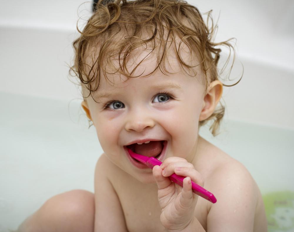 Some children's toothpastes are in gel form.