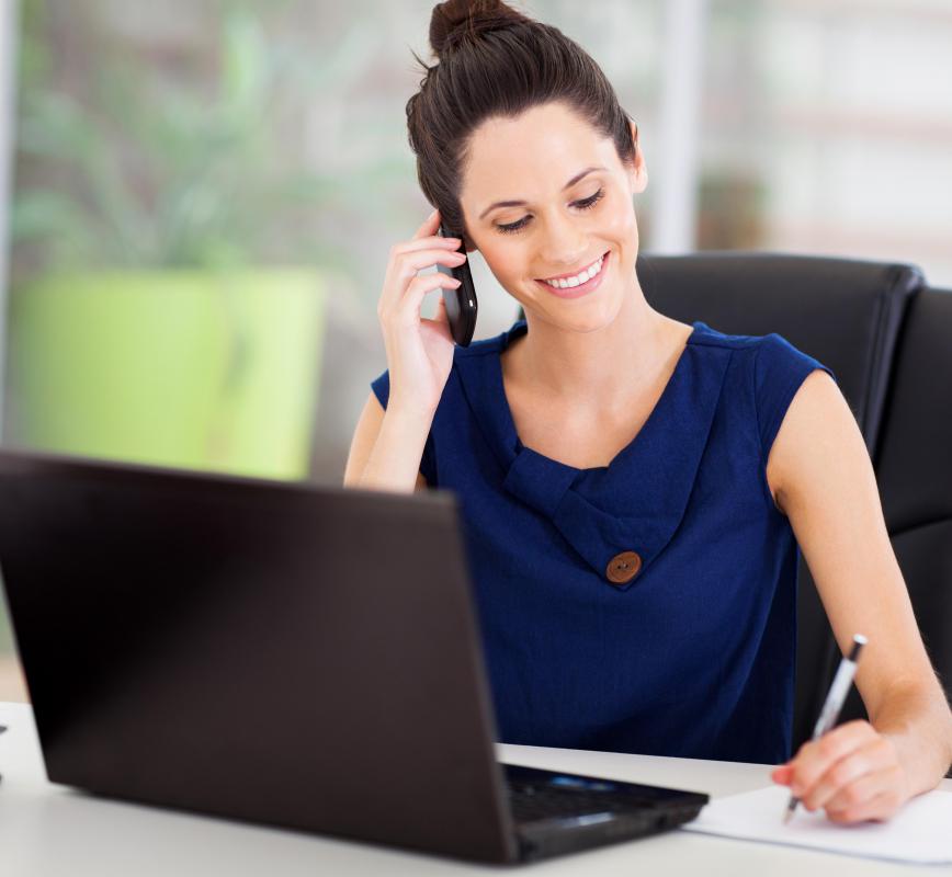 Virtual office managers may work for several smaller companies at one time.