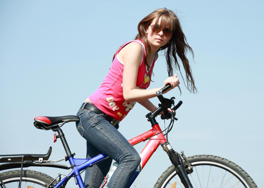 Riding a bike can help an individual improve cardiovascular health.