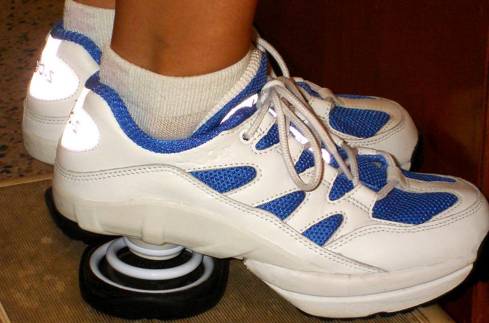 Springs added to the heel act as shock absorbers in Z-Coil® shoes.