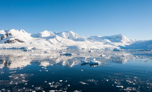 Almost all of Antarctica is now covered with ice.