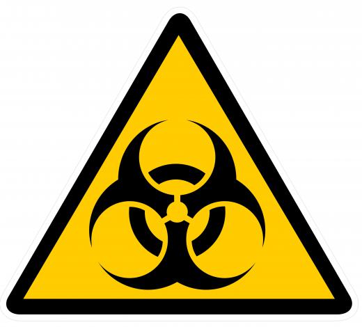 A biohazard sign.