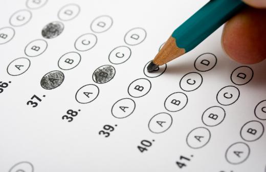 There are several different cognitive tests, including tests given in a multiple-choice format.