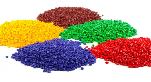 Plastic pellets, which are melted down to make other products.