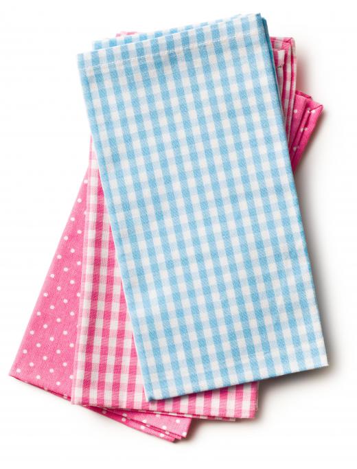 Large, absorbent dish towels may be used as burp cloths.