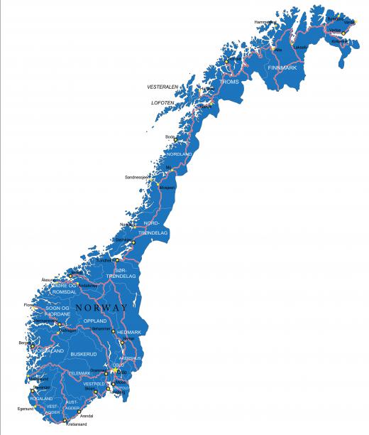 Parts of Norway go through 24 hours of darkness per day during the winter.