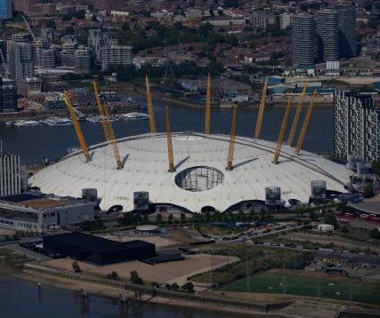 The air inside London's Millennium Dome weighs more than the structure itself.