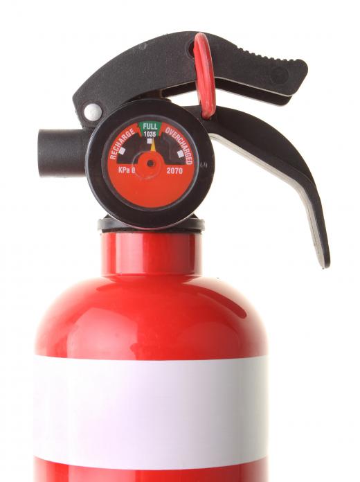 Chemical fire extinguishers can be used for Class A, B and C fires.