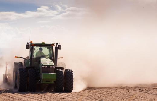 Farming can have a negative effect on water table levels.